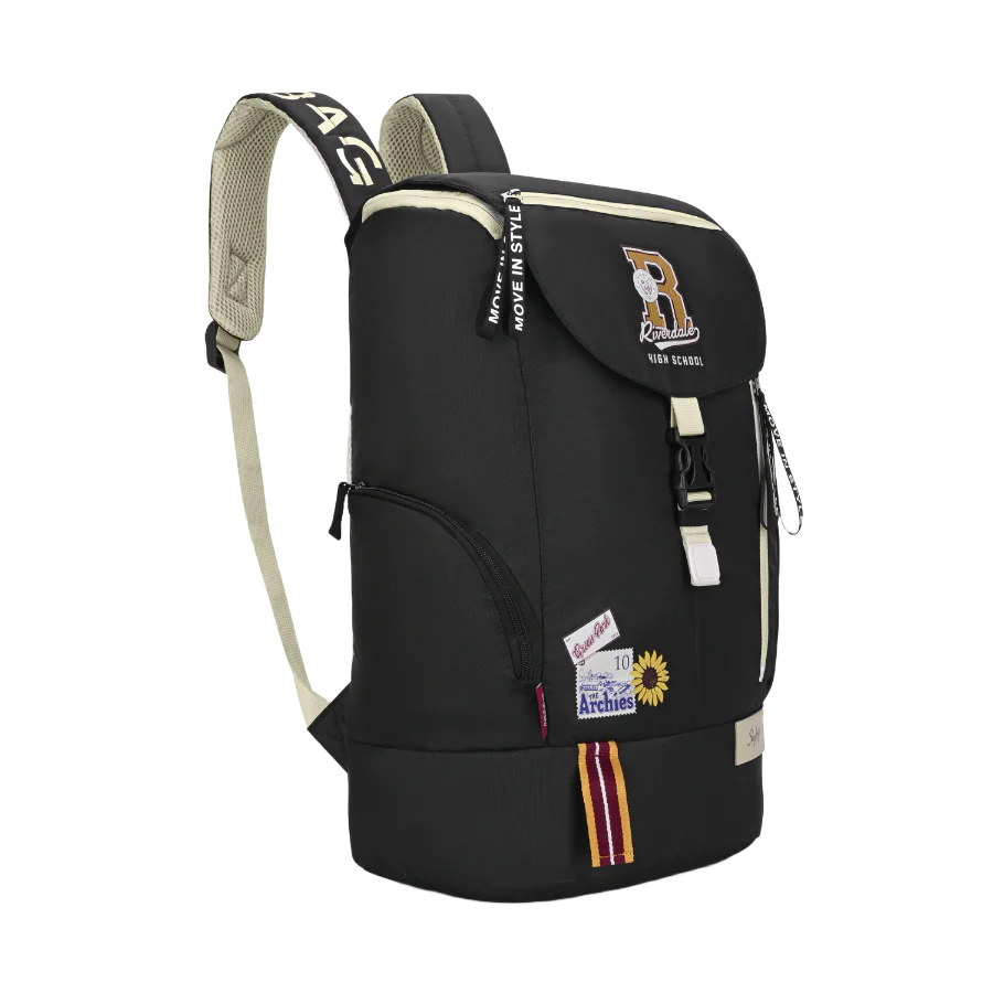 Archies College Backpack 02 (E) Black - Image 3