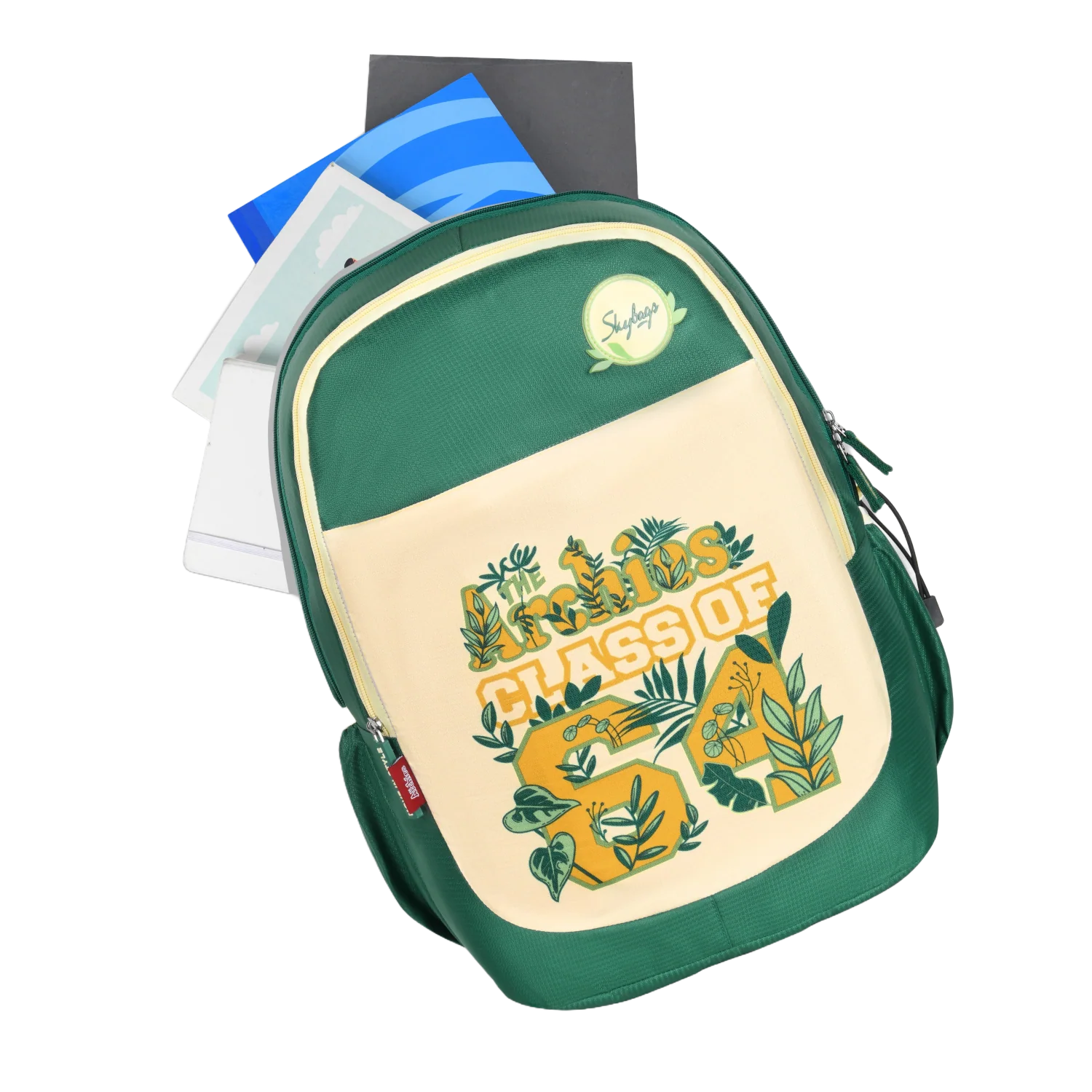 Archies School Backpack 02 (E) Olive - Image 8