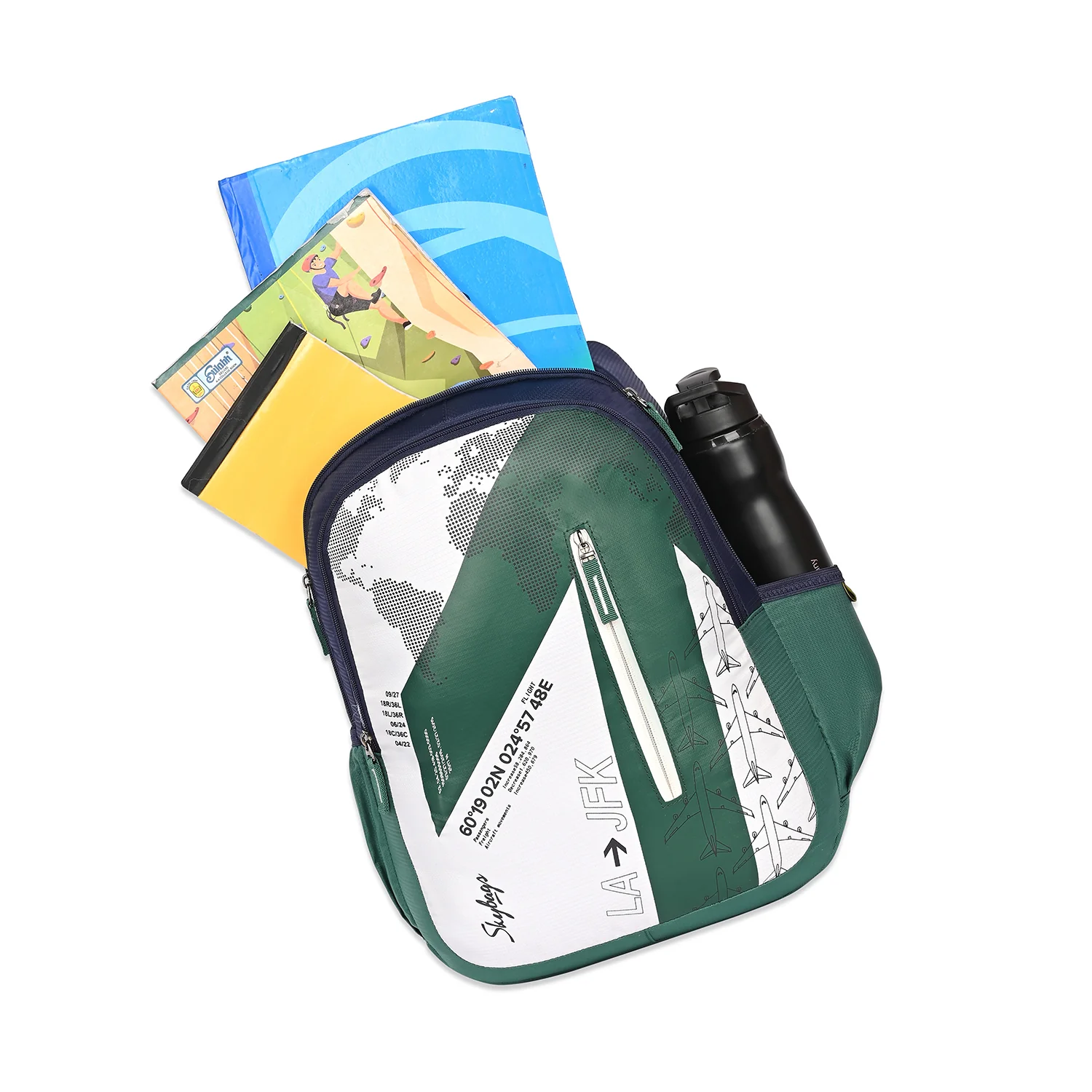 ATLAS 01 SCHOOL BACKPACK (H) GREEN - Image 6