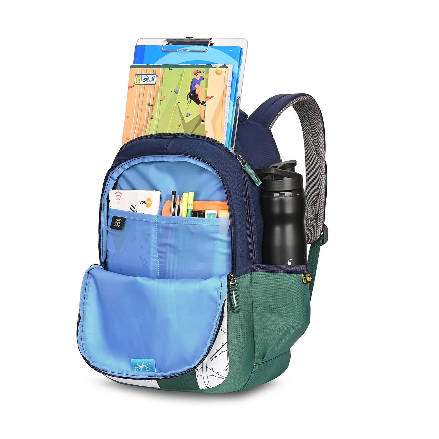 ATLAS 01 SCHOOL BACKPACK (H) GREEN - Image 7