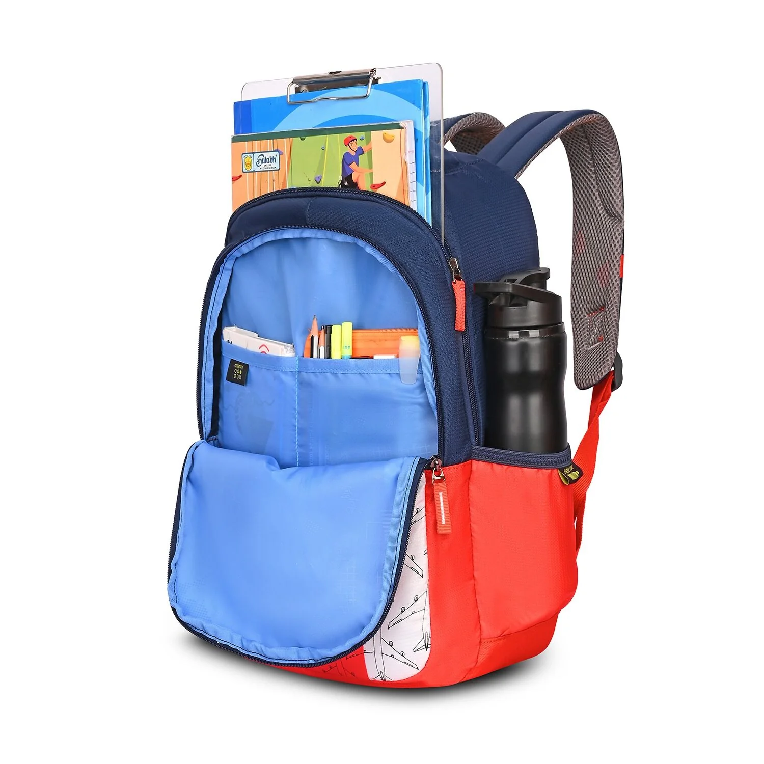 ATLAS 01 SCHOOL BACKPACK (H) ORANGE - Image 10