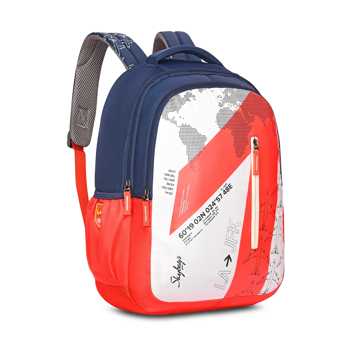 ATLAS 01 SCHOOL BACKPACK (H) ORANGE - Image 2