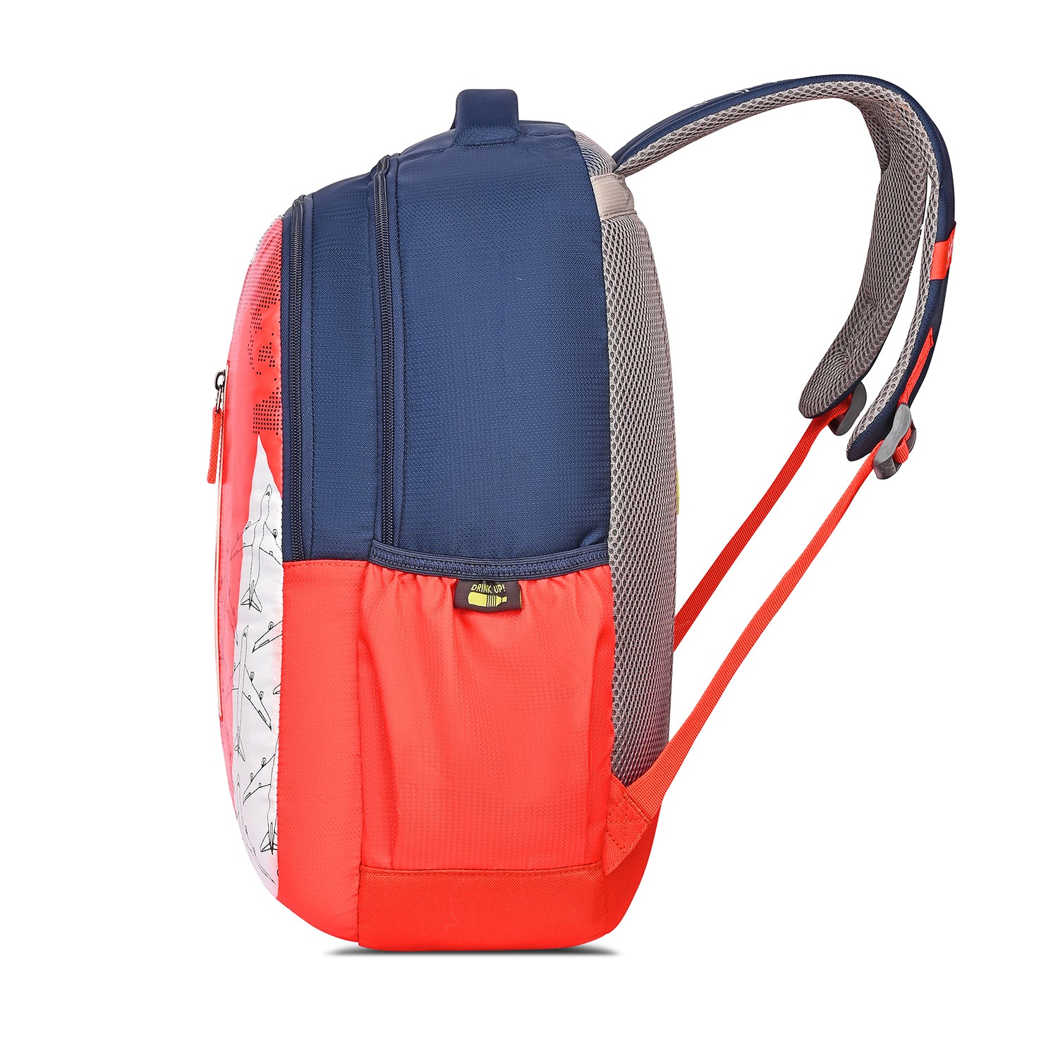 ATLAS 01 SCHOOL BACKPACK (H) ORANGE - Image 5