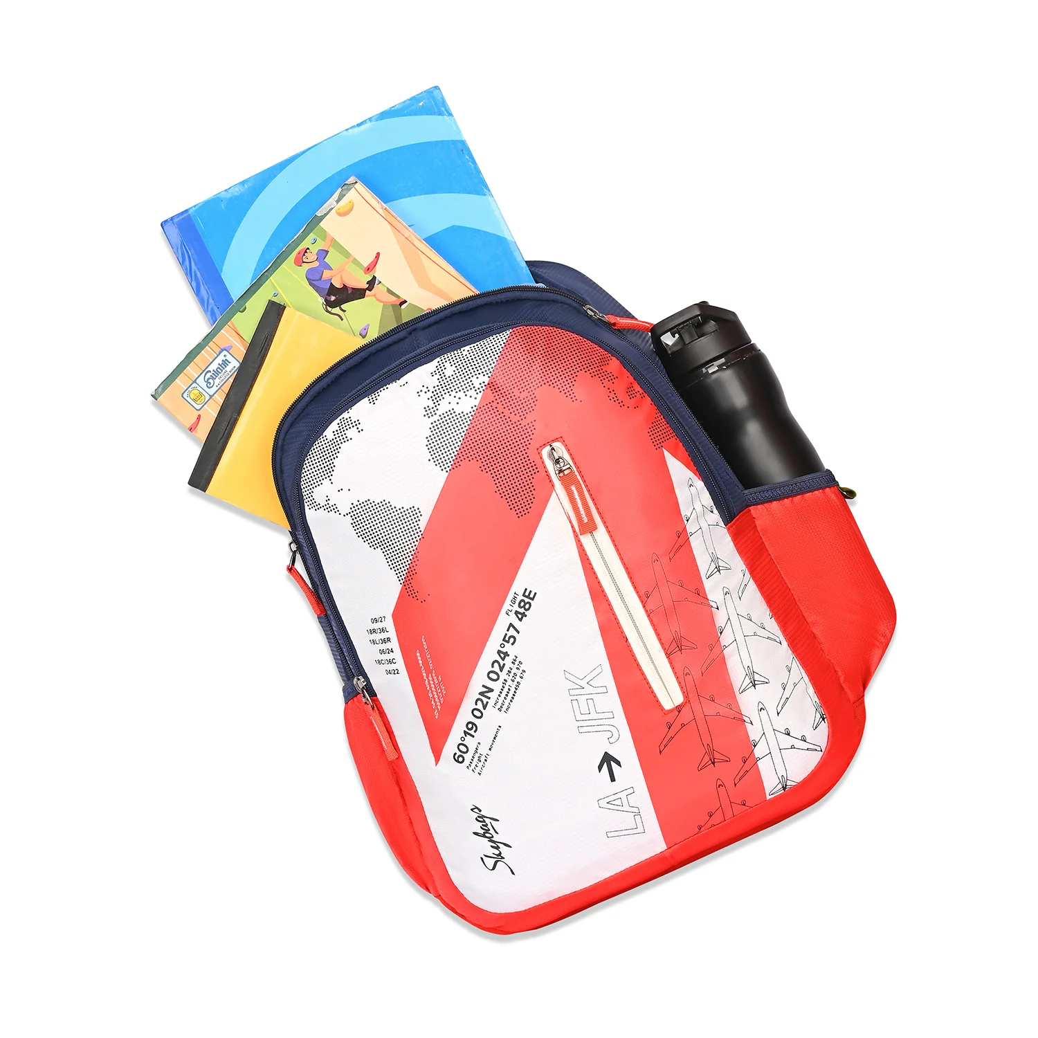 ATLAS 01 SCHOOL BACKPACK (H) ORANGE - Image 8