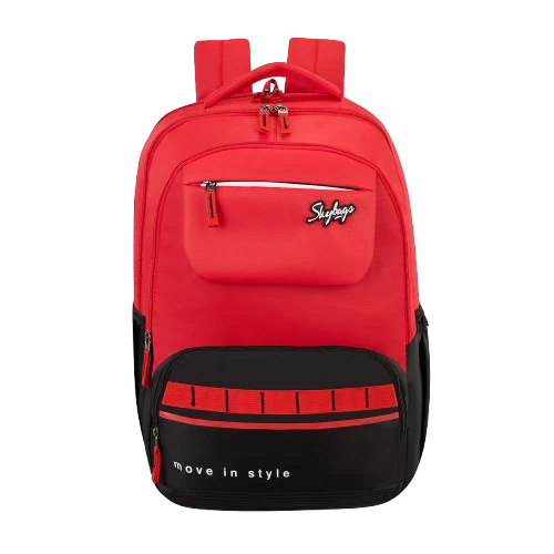Skybags Bussin 02 School Backpack, Red