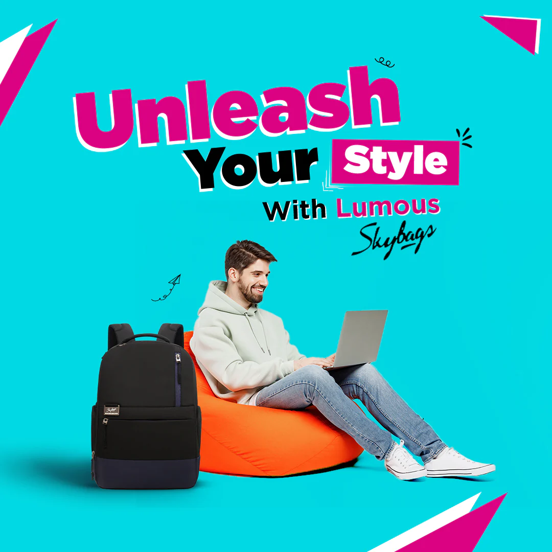 Lumous Laptop Backpack (E) Black - Image 2