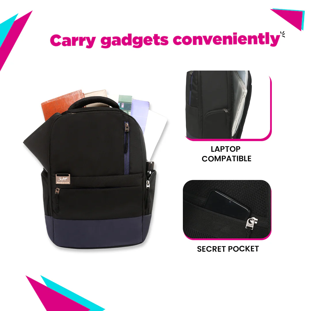 Lumous Laptop Backpack (E) Black - Image 4