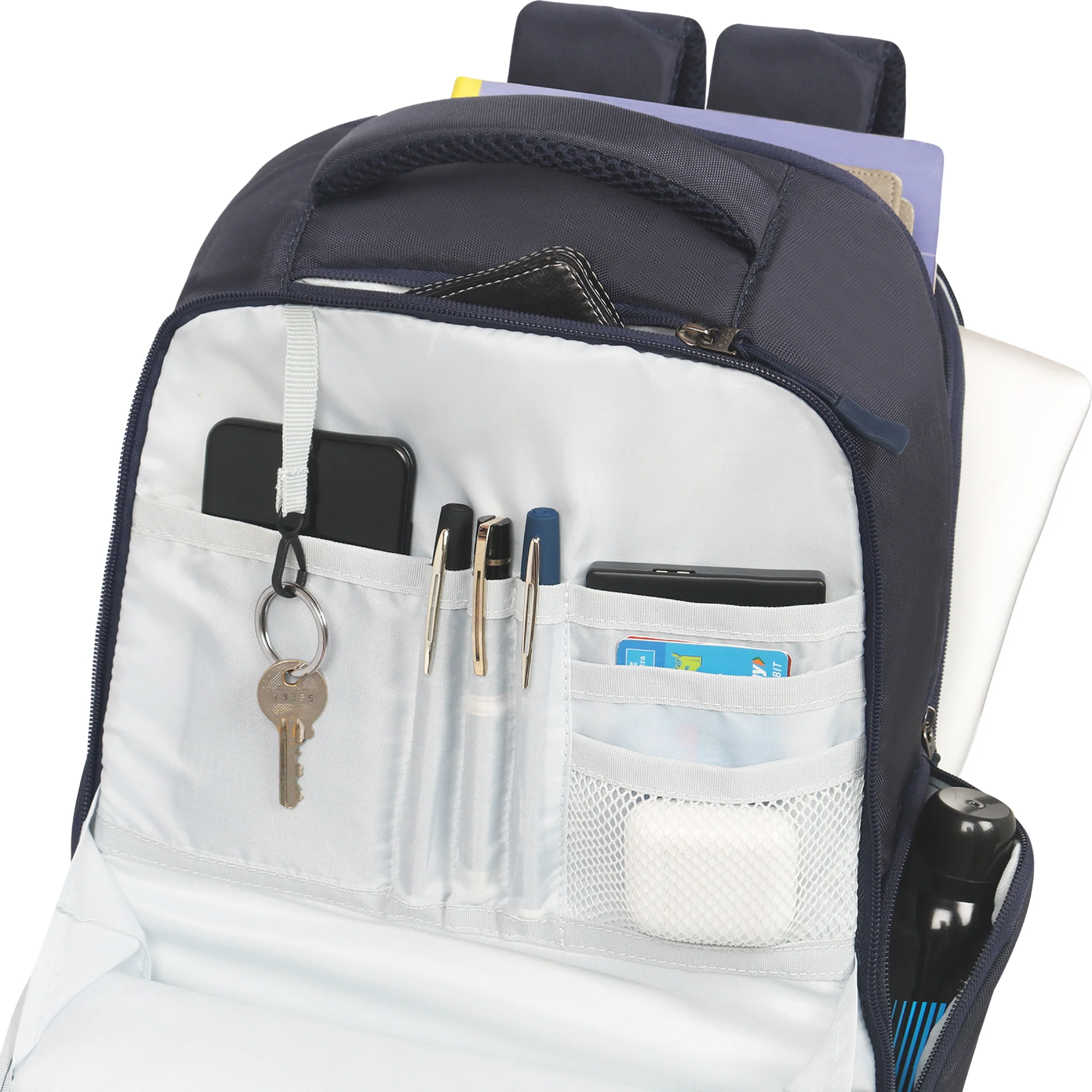 Lumous Laptop Backpack (E) Blue - Image 16