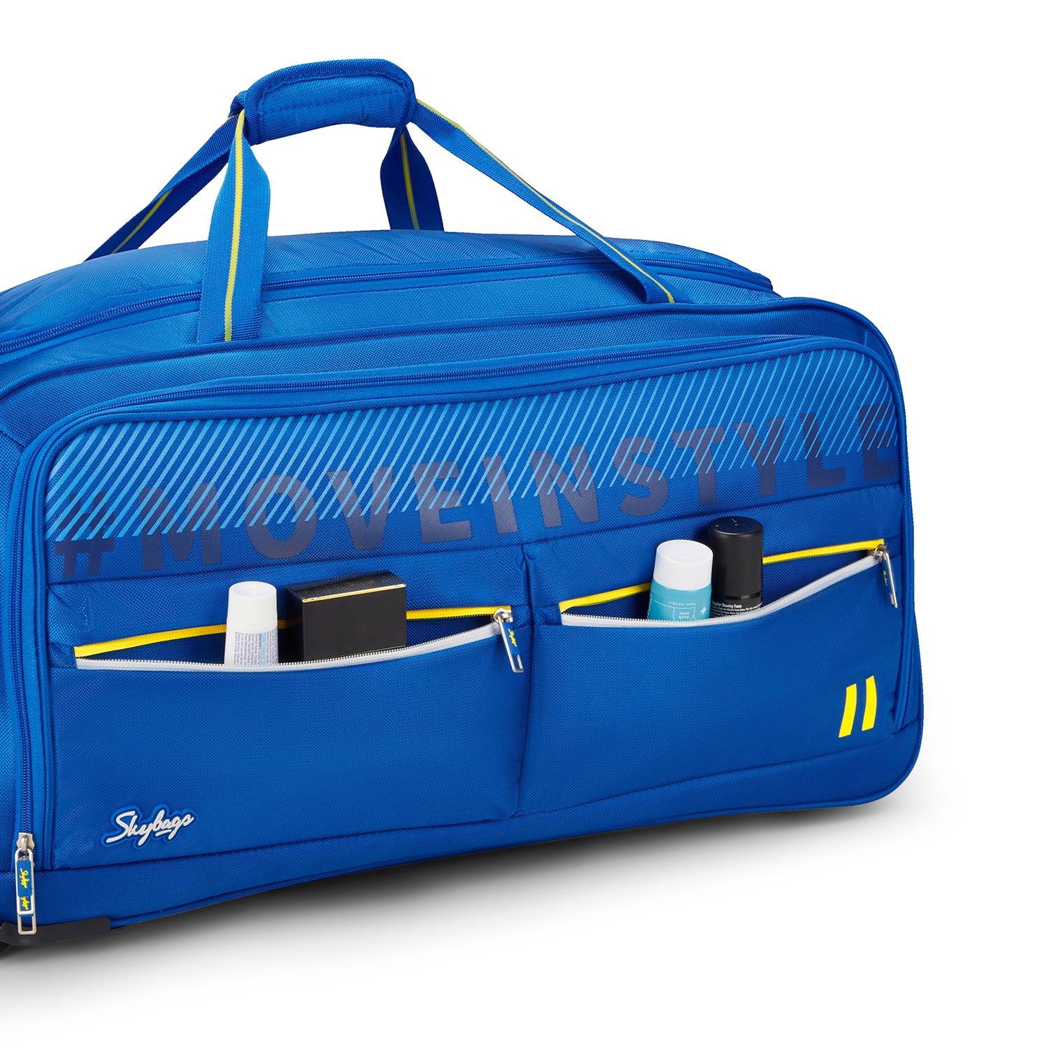 SKYBAGS MUSE DUFFLE LARGE CHECKIN LUGGAGE TROLLEY BAG BLUE - Image 8