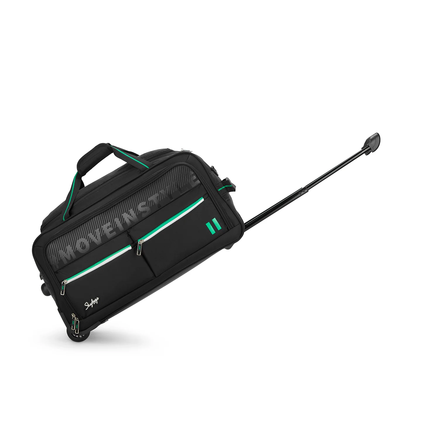 SKYBAGS MUSE DUFFLE MEDIUM CHECKIN LUGGAGE TROLLEY BAG BLACK - Image 5