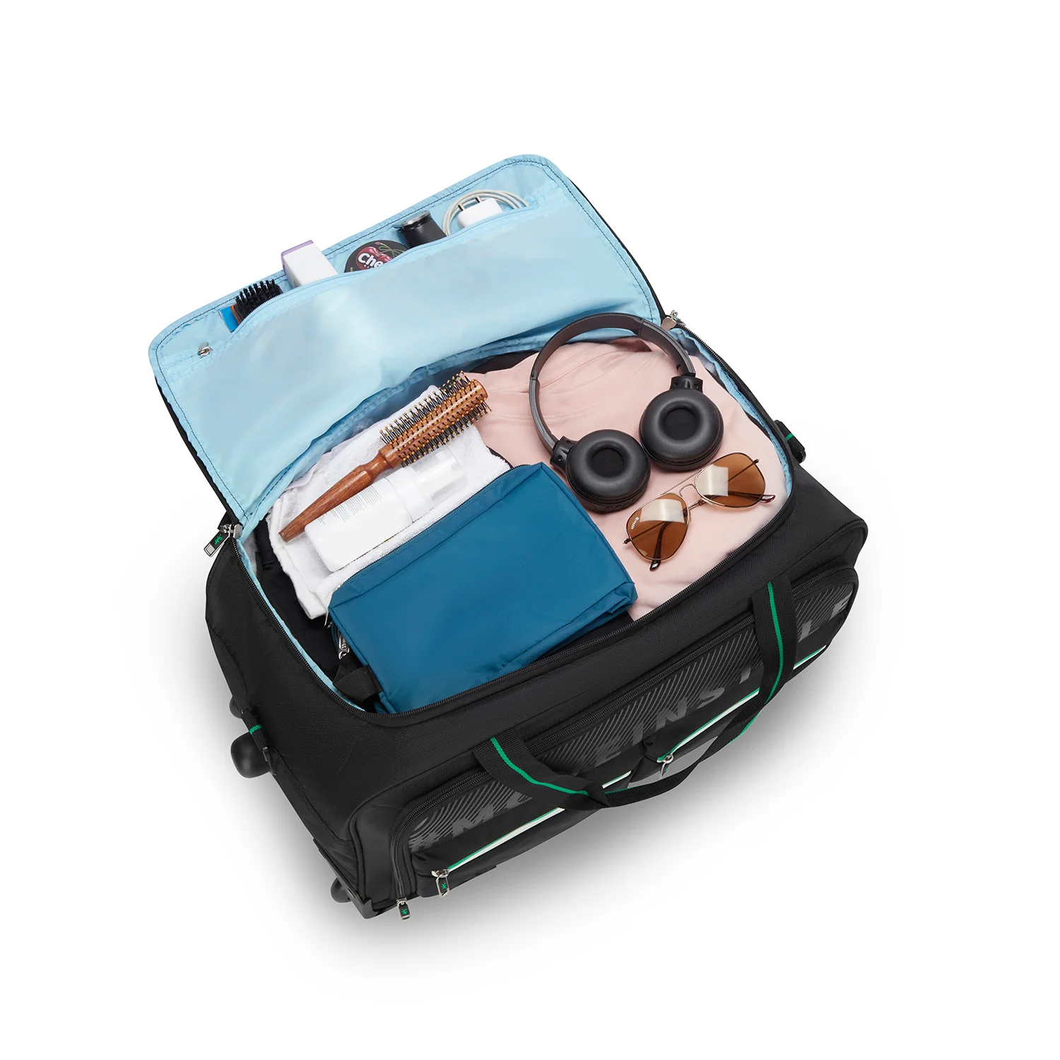 SKYBAGS MUSE DUFFLE MEDIUM CHECKIN LUGGAGE TROLLEY BAG BLACK - Image 7
