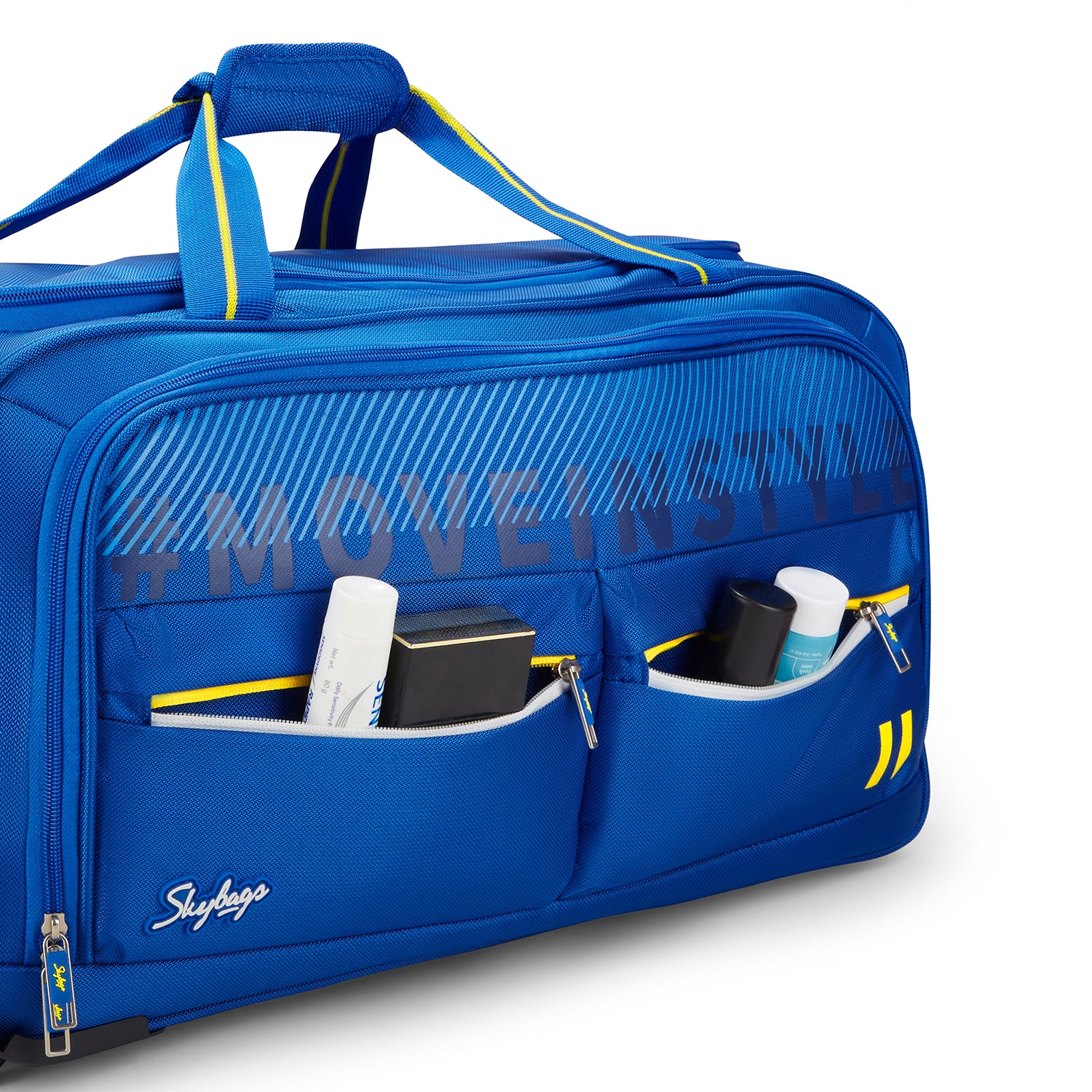 SKYBAGS MUSE DUFFLE MEDIUM CHECKIN LUGGAGE TROLLEY BAG BLUE - Image 8