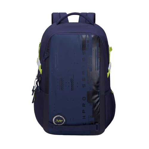 Skybags Network NXT 26L Laptop Bag for Men & Women, 3 Spacious Compartments, Anti Theft Gadget Organizer, Rain Cover Ideal For Work Office Backpack, College Bag & Travel Backpack, Navy