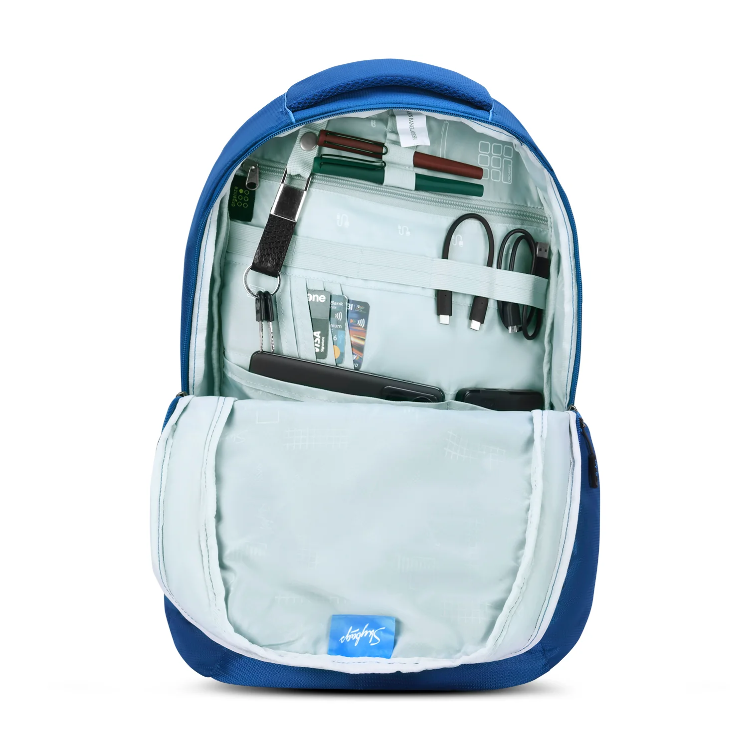 Skybags NETWORK PRO LAPTOP BACKPACK BLUE - Image 9