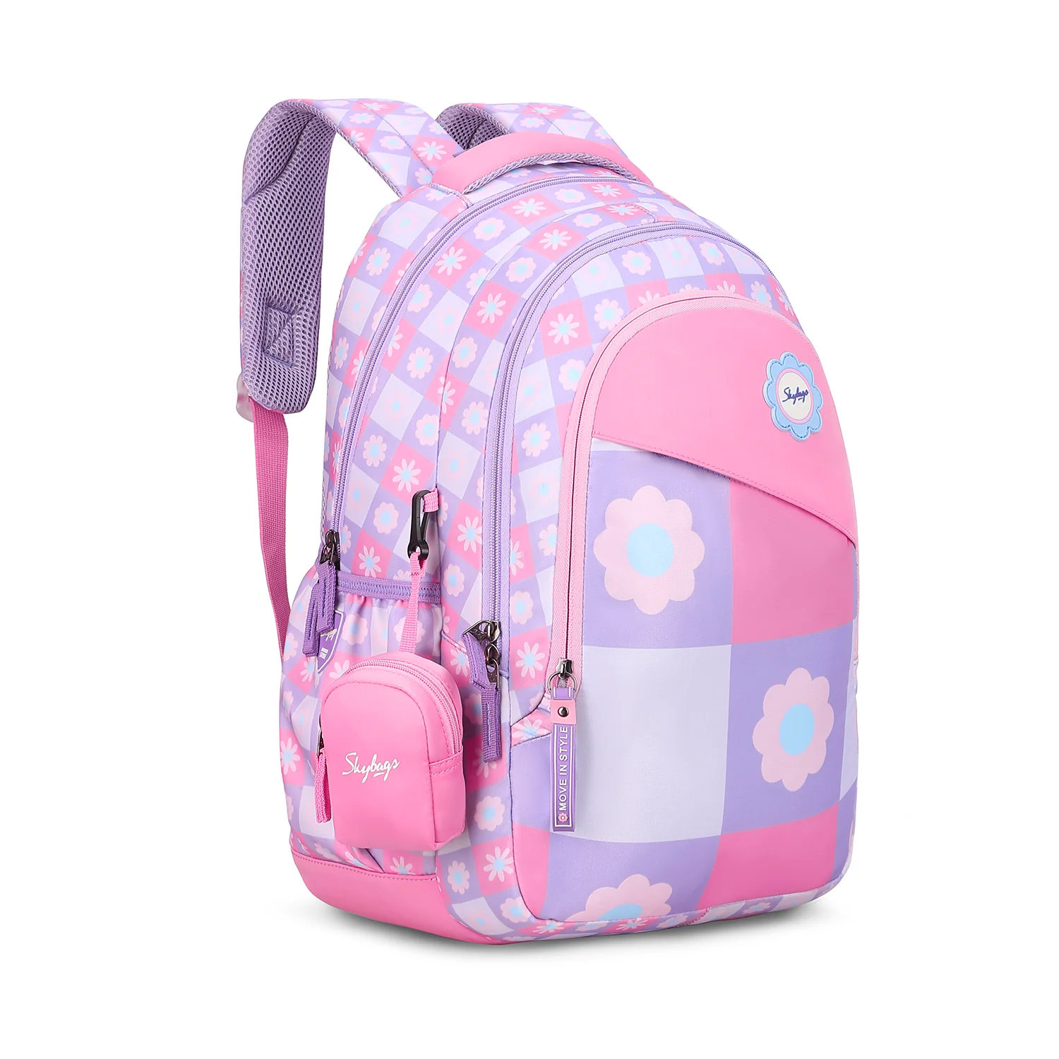 PEARL 02 SCHOOL BACKPACK LAVENDER - Image 2