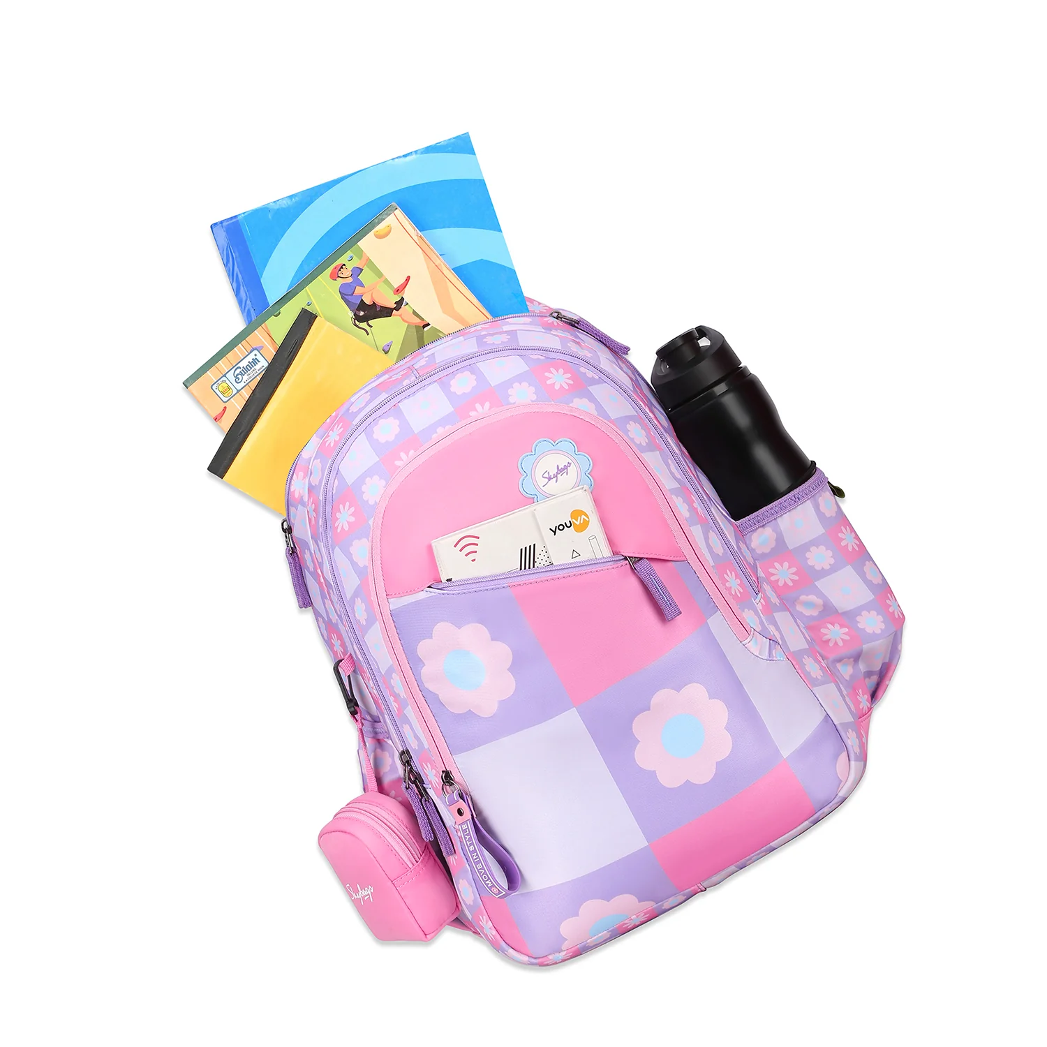 PEARL 02 SCHOOL BACKPACK LAVENDER - Image 8