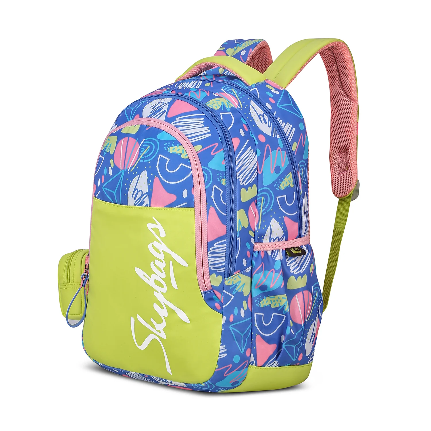 PEARL 04 SCHOOL BACKPACK LIME - Image 2