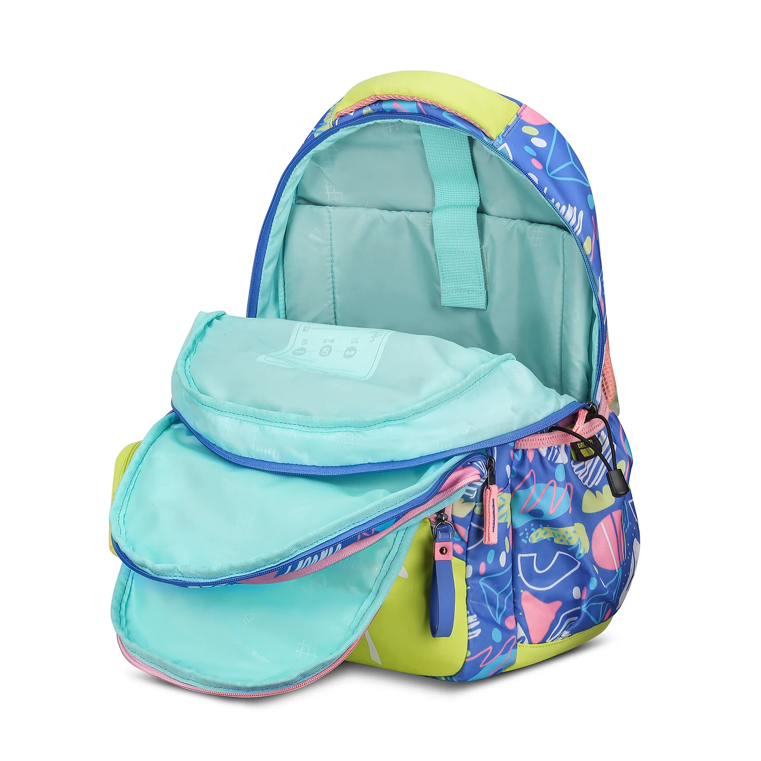 PEARL 04 SCHOOL BACKPACK LIME - Image 9