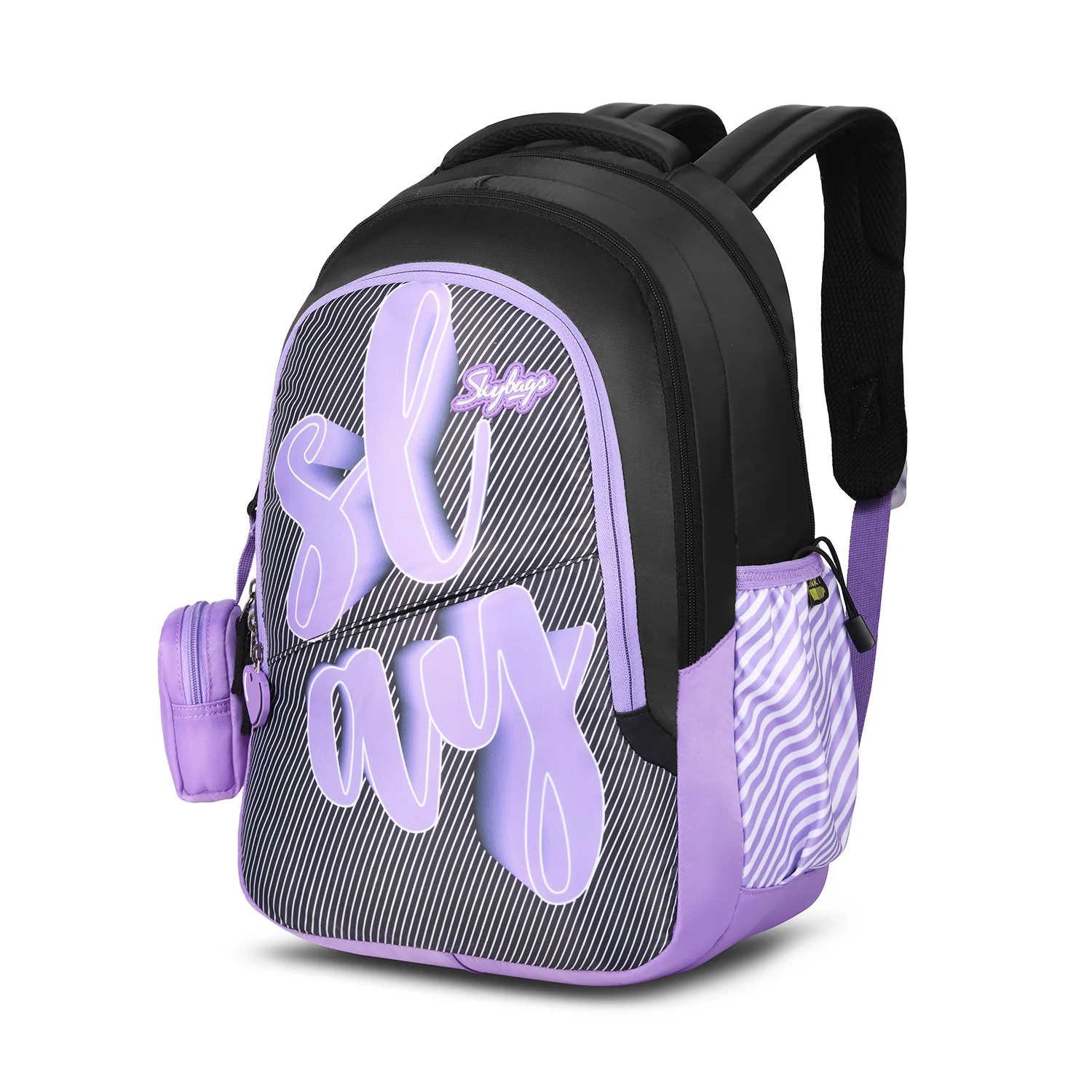PEARL 06 SCHOOL BACKPACK BLACK PURPLE - Image 3