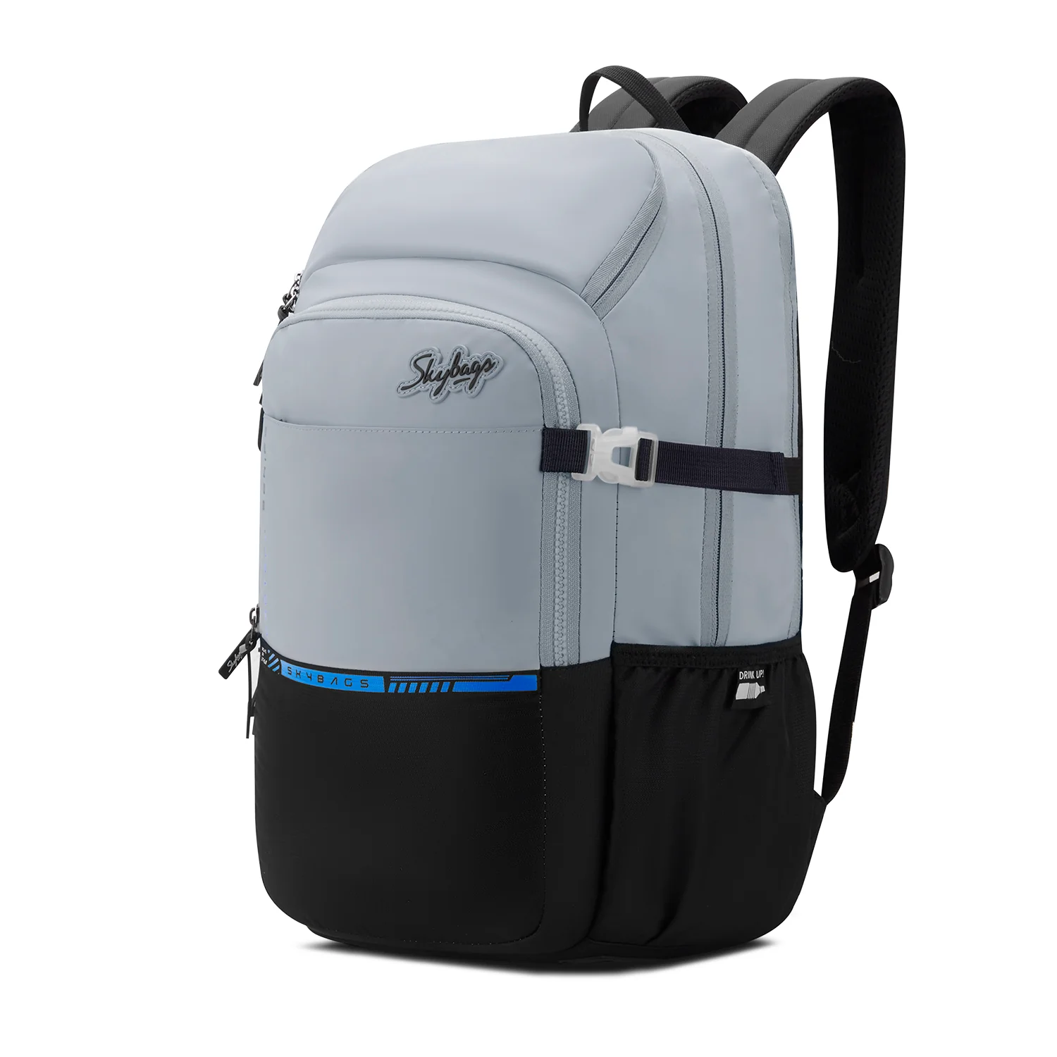 Skybags PROTECH V2 LAPTOP BACKPACK GREY BLUE - Image 2