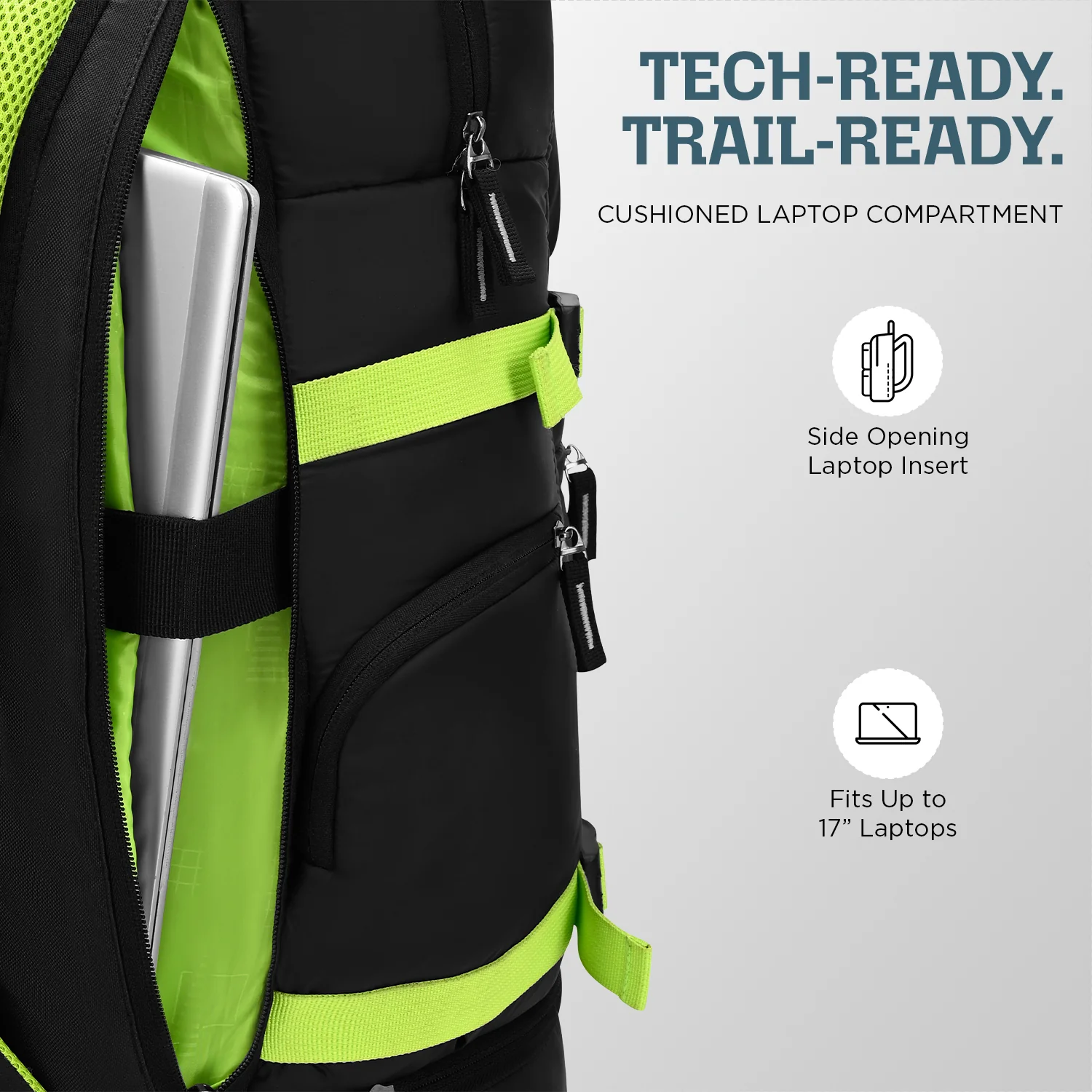 Skybags RIDGE V2 45L 01 LAPTOP WEEKENDER BLACK - Image 6