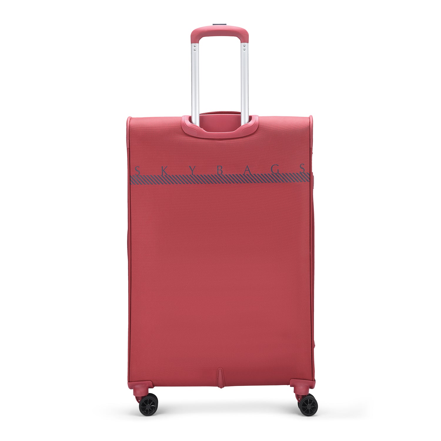 SKYBAGS AIRWAY SOFT CASE LARGE CHECKIN LUGGAGE TROLLEY BAG DARK RED - Image 3