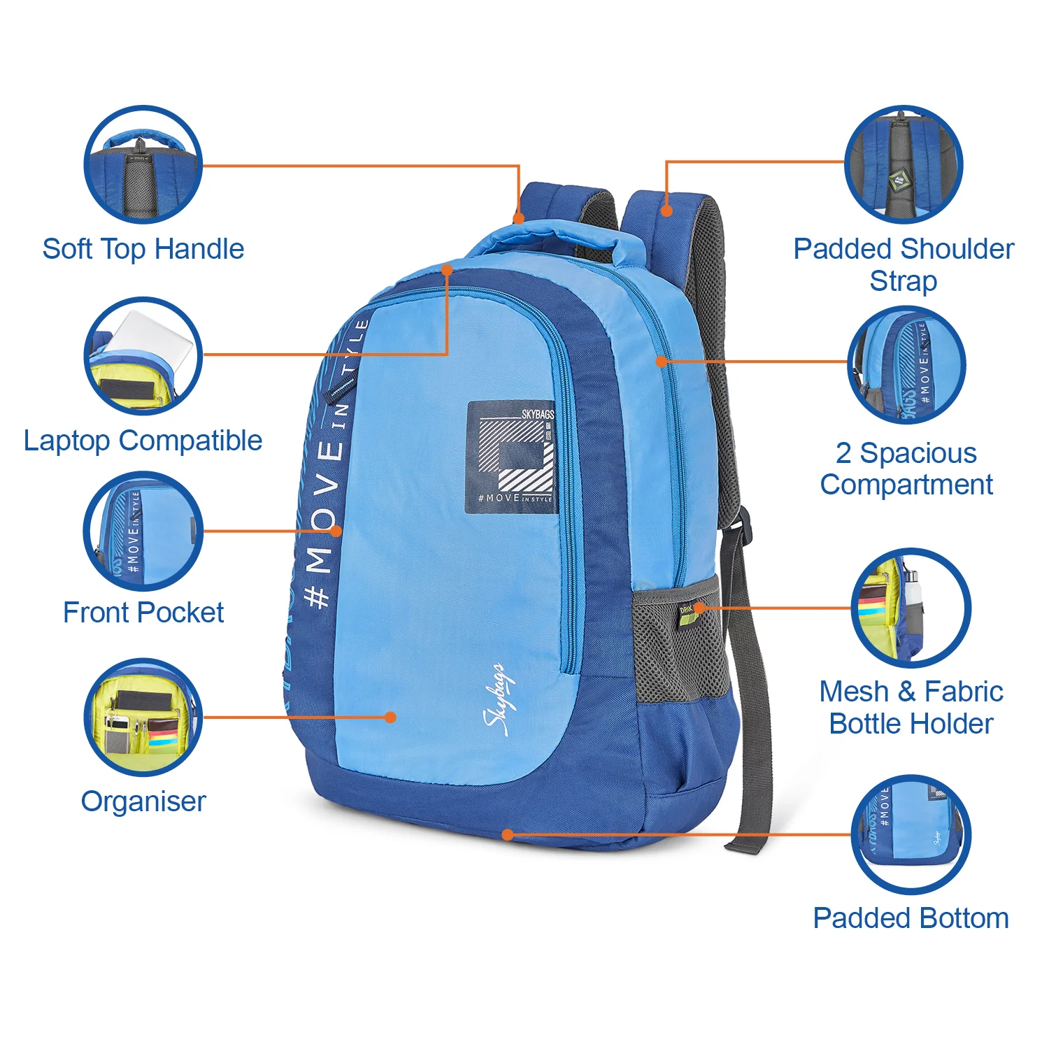 Skybags Beatle Nxt 01 Laptop Backpack (E) - Image 9