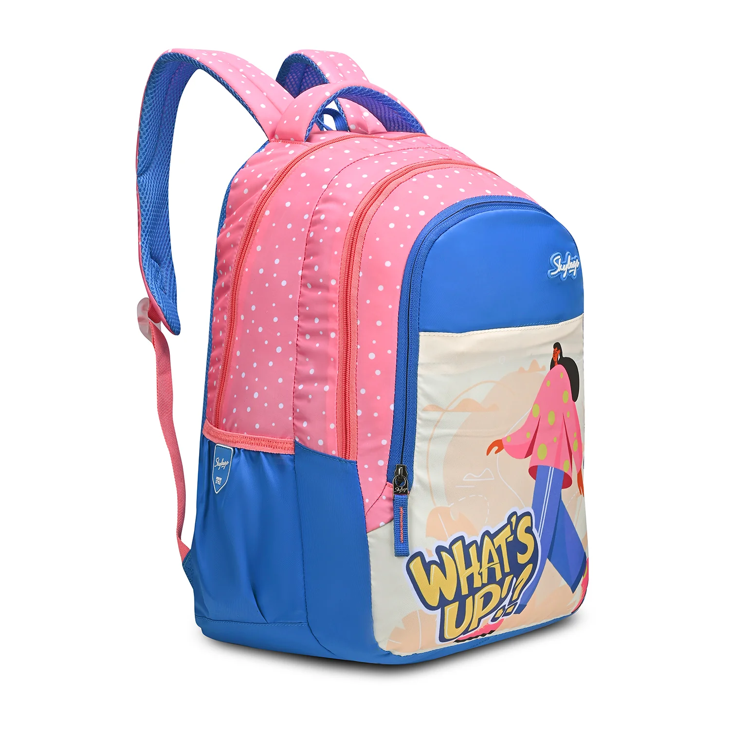 Skybags Blossom Pink Blue 36L School Bag - Image 2