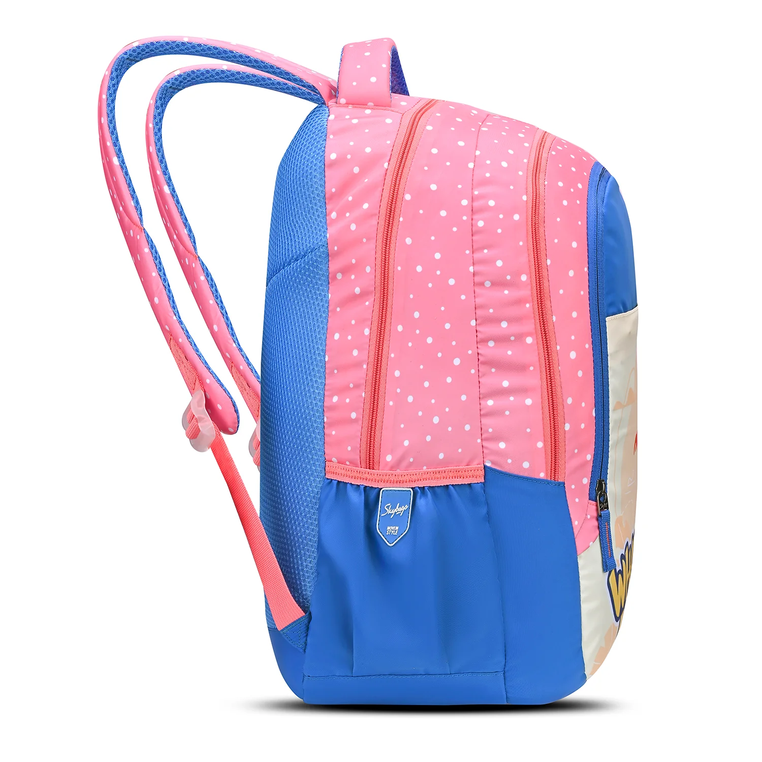 Skybags Blossom Pink Blue 36L School Bag - Image 5