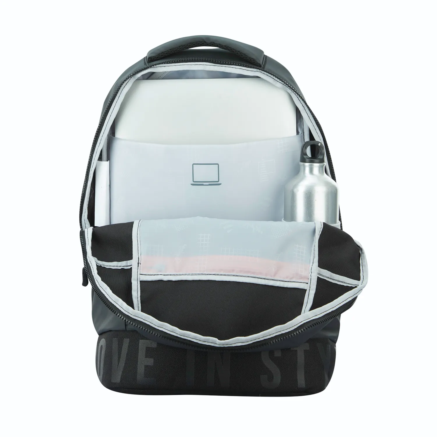 Skybags Boho 01 Backpack With Rain Cover Black - Image 4