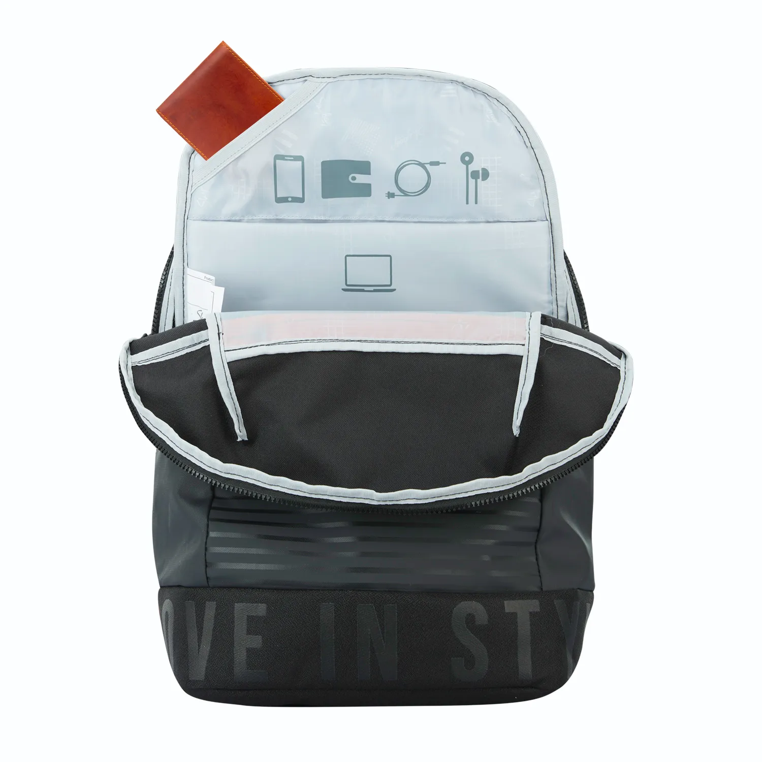 Skybags Boho 01 Backpack With Rain Cover Black - Image 5