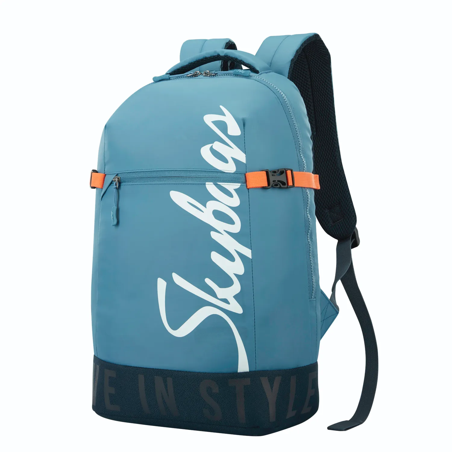 SKYBAGS Boho 01 Backpack With Rain Cover Light Blue - Image 3