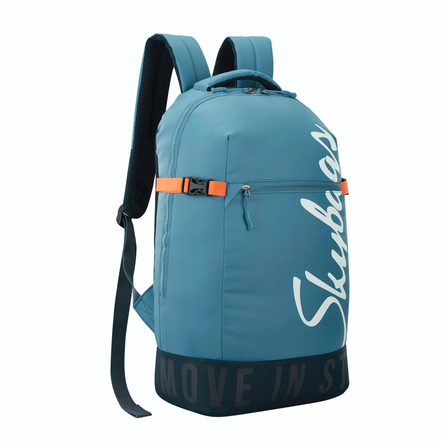 SKYBAGS Boho 01 Backpack With Rain Cover Light Blue - Image 4
