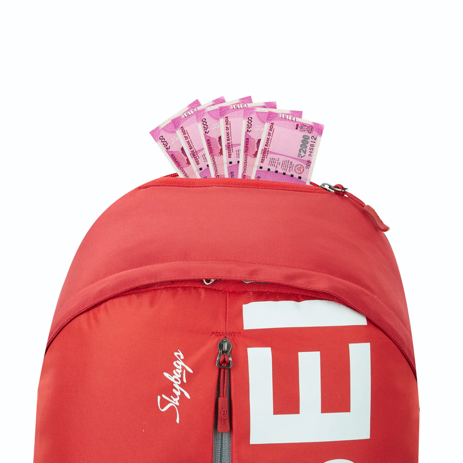 Skybags Boho 02 Backpack Red - Image 6