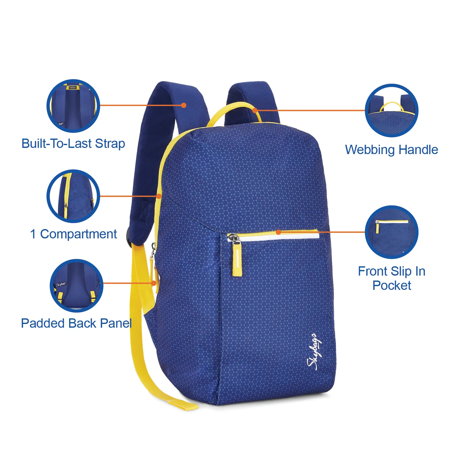 Skybags Bop 10L Daypack Blue - Image 7