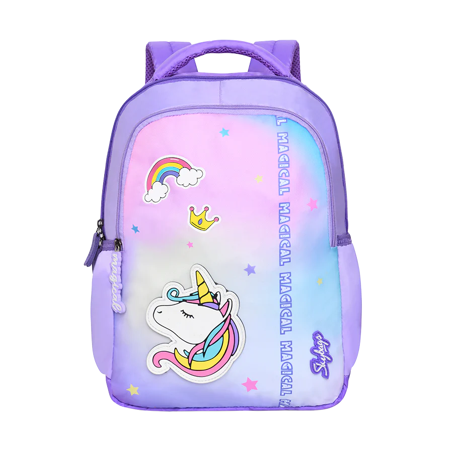 Skybags Bubbles Unicorn 03 School Backpack Lilac