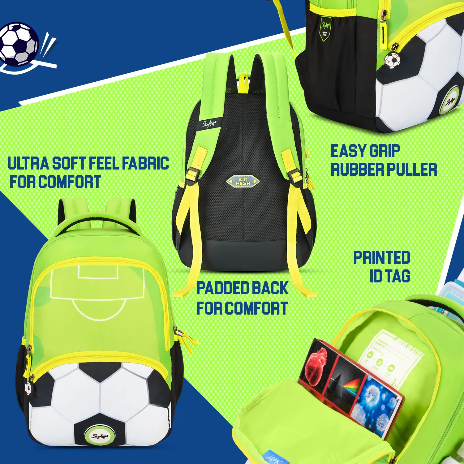Buddy Plus Football Black Green - Image 5