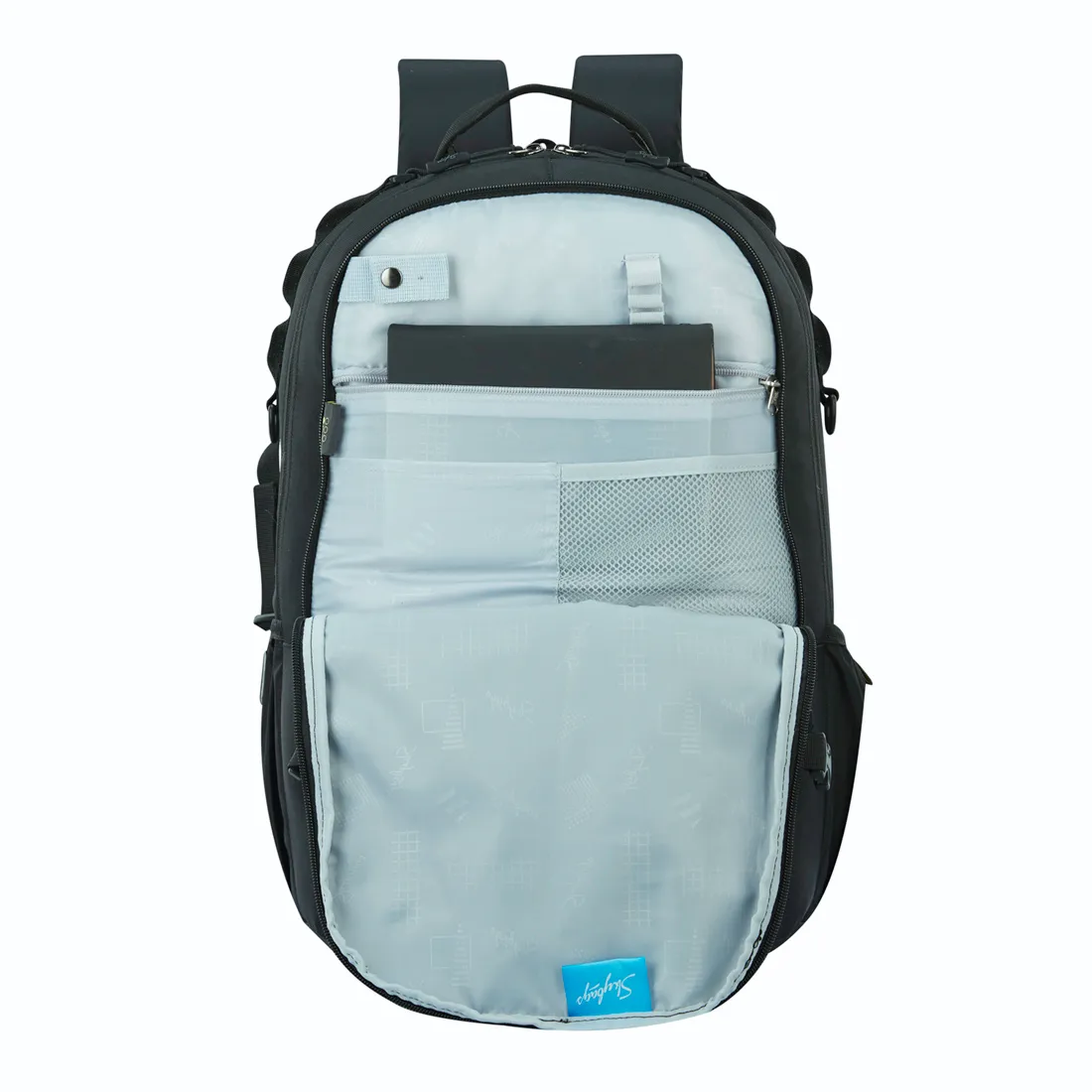 Skybags Campus Plus XL 02 Laptop Backpack Black - Image 5