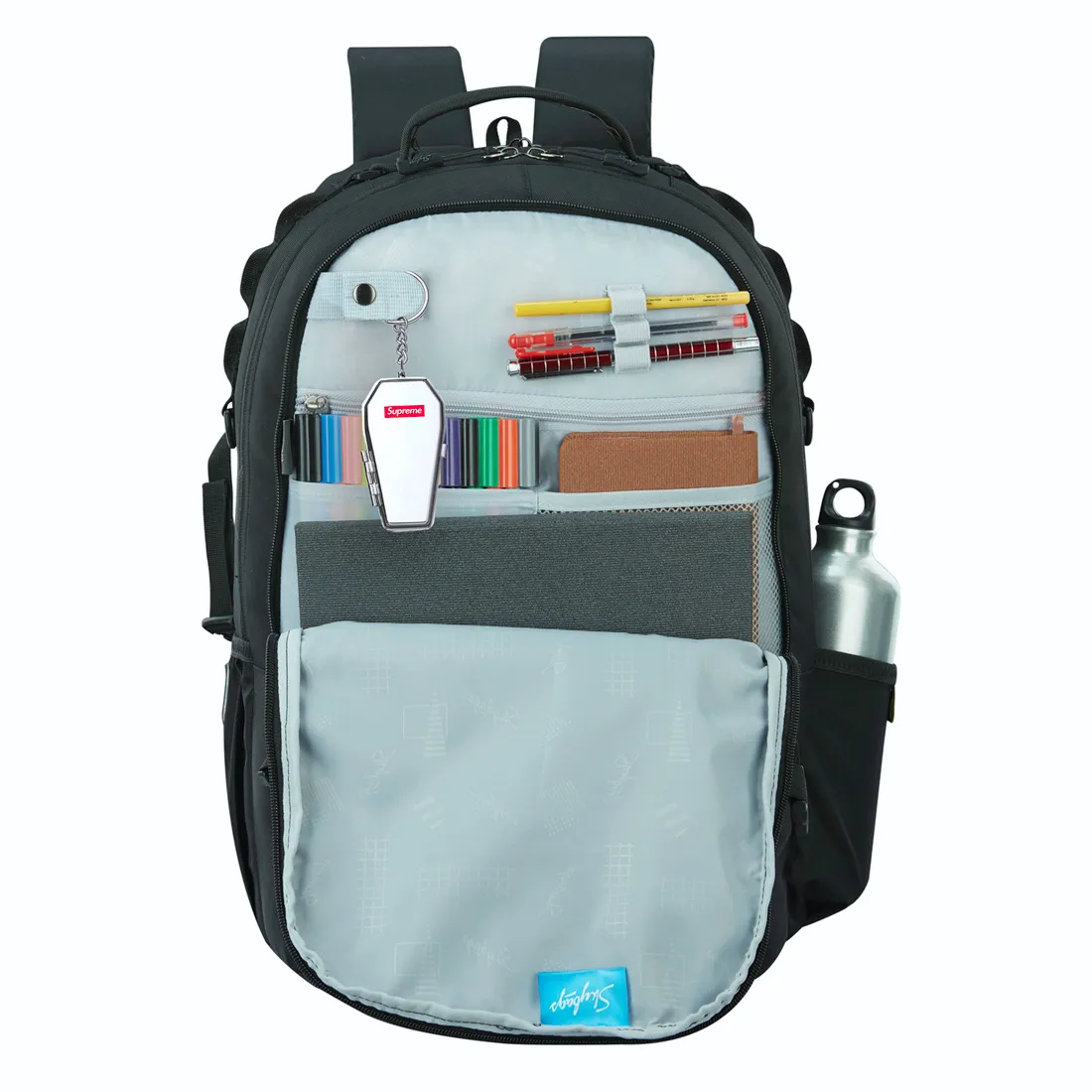 Skybags Campus Plus XL 02 Laptop Backpack Black - Image 6