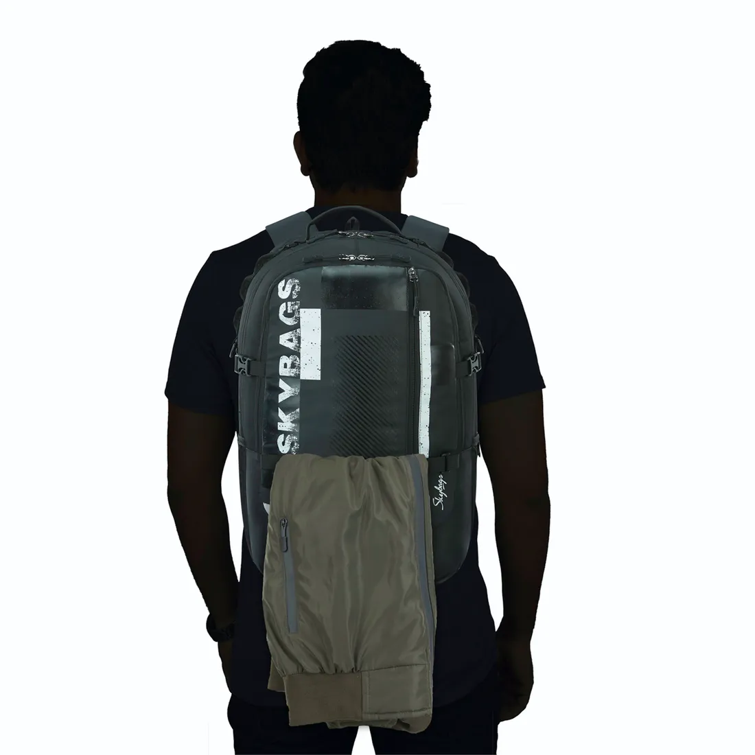 Skybags Campus Plus XL 02 Laptop Backpack Black - Image 8