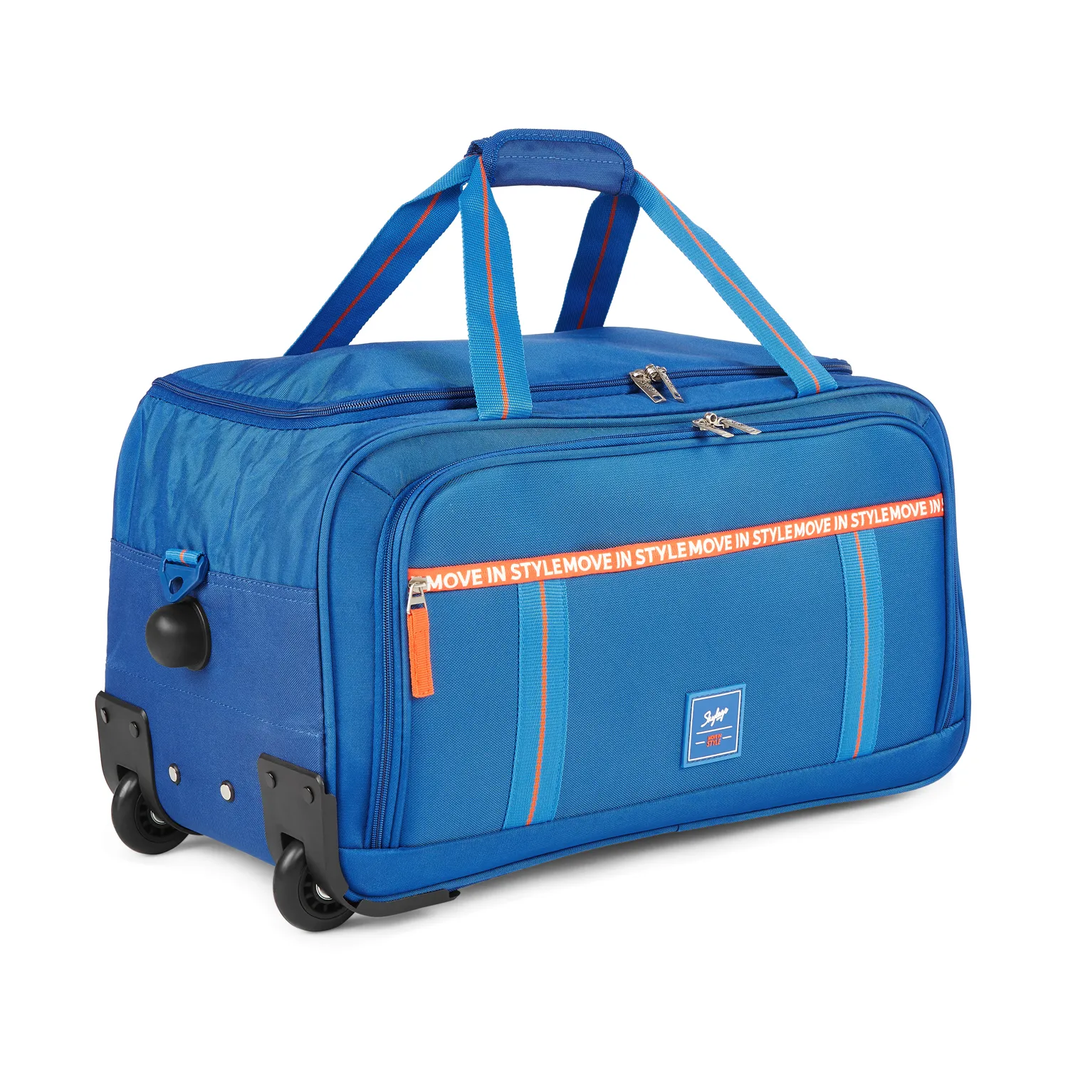 SKYBAGS CASPER PLUS DUFFLE LARGE CHECKIN LUGGAGE TROLLEY BAG BLUE - Image 3