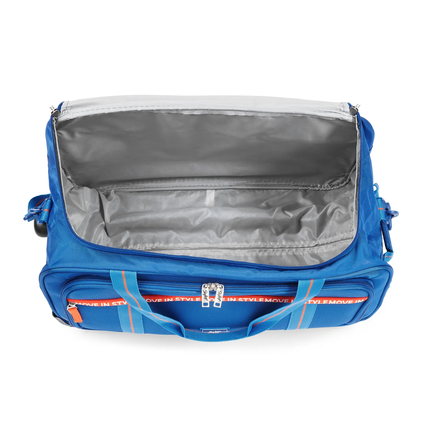 SKYBAGS CASPER PLUS DUFFLE LARGE CHECKIN LUGGAGE TROLLEY BAG BLUE - Image 6