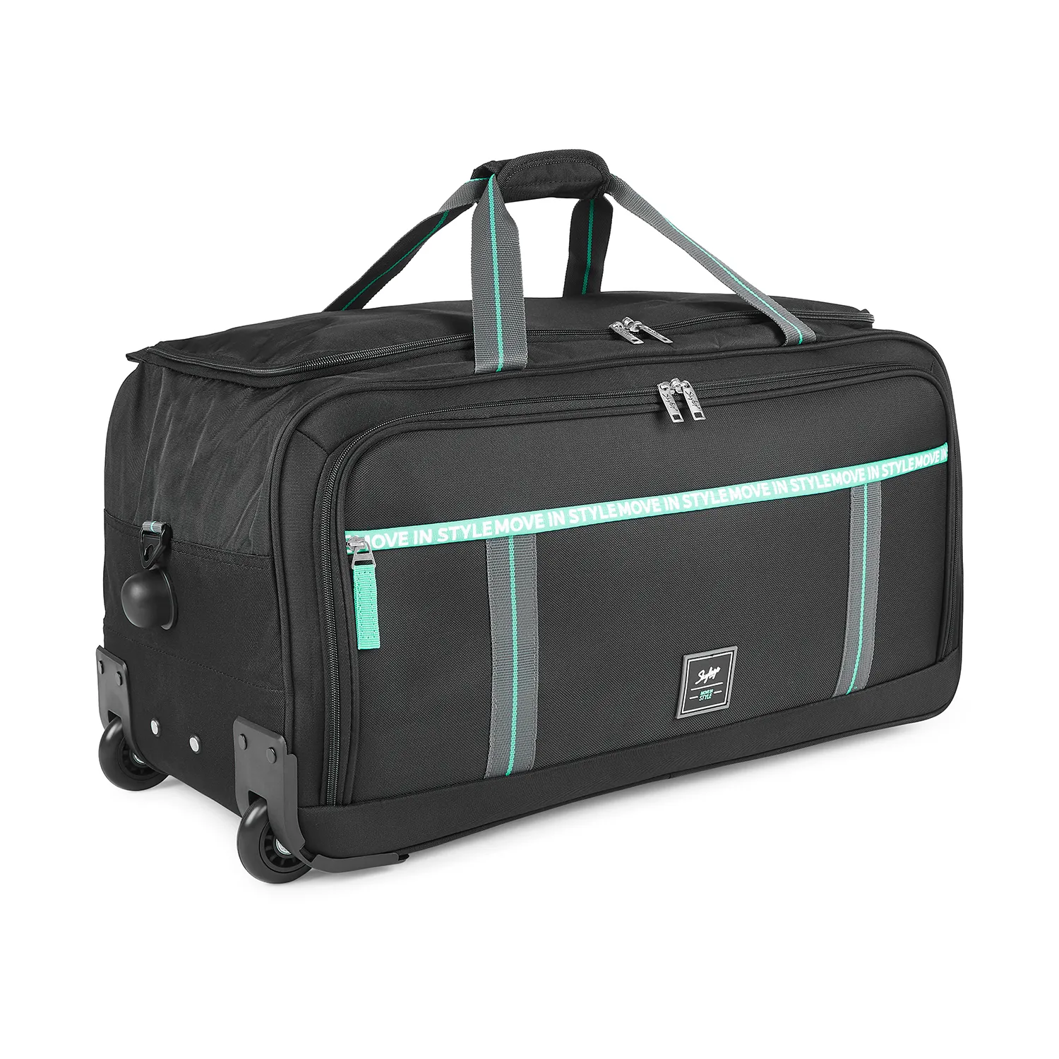 SKYBAGS CASPER PLUS DUFFLE LARGE CHECKIN LUGGAGE TROLLEY BAG BLACK - Image 3