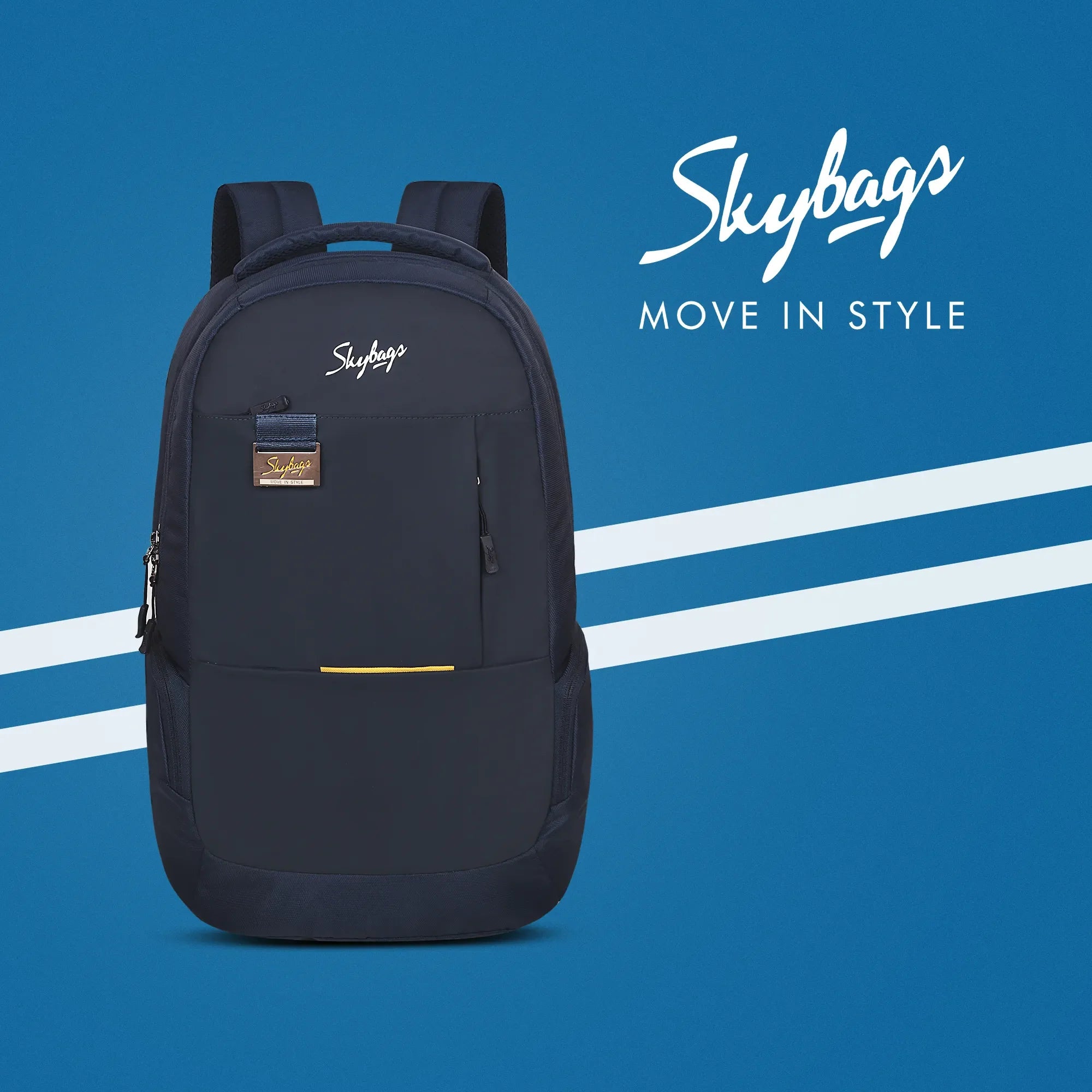 Skybags Chester Pro 02 Laptop Backpack Blue - Image 10