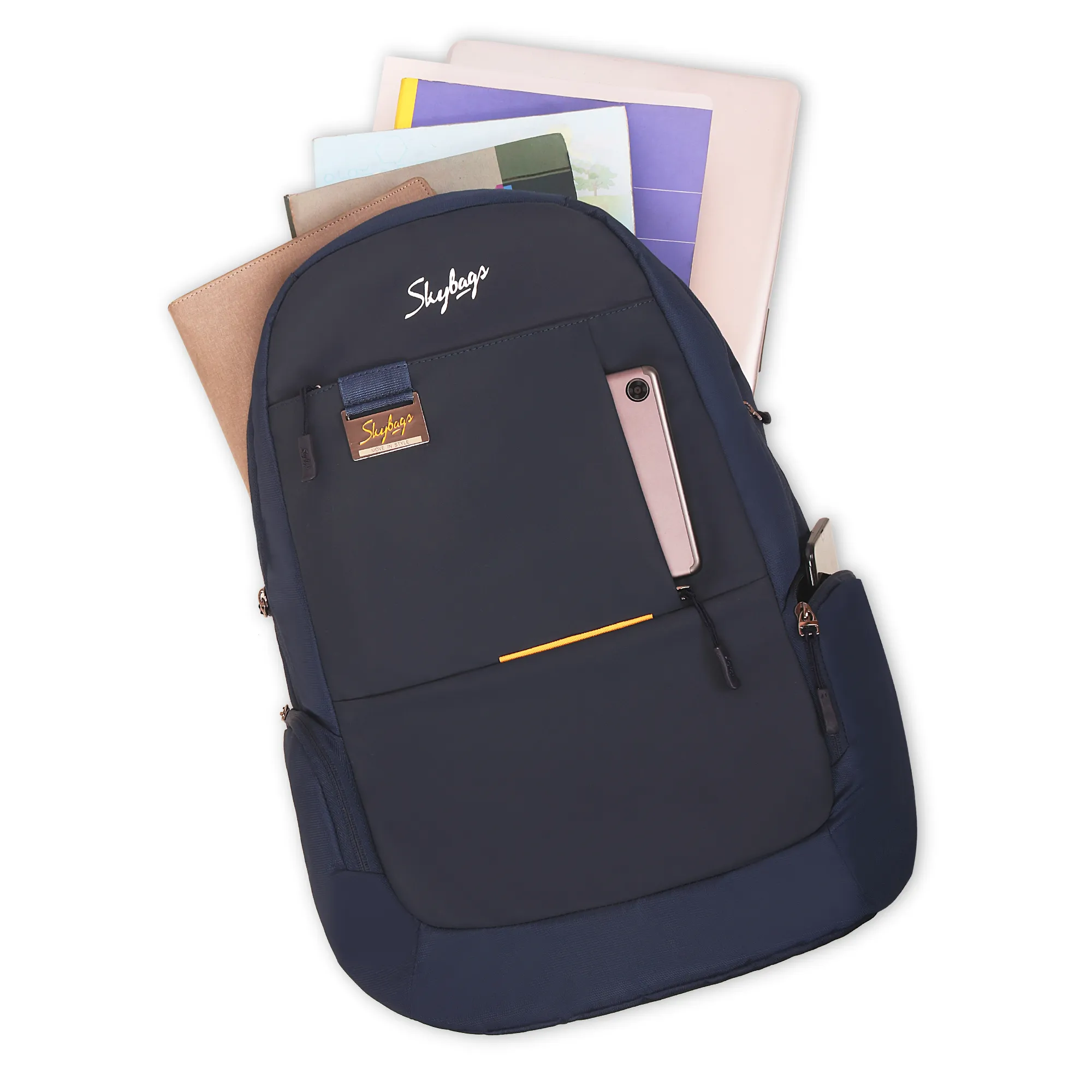 Skybags Chester Pro 02 Laptop Backpack Blue - Image 11