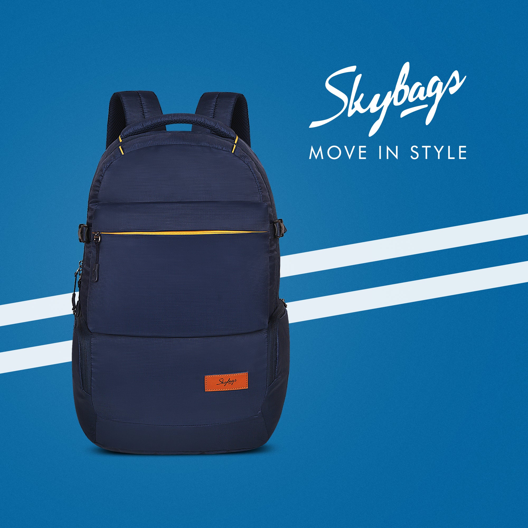 Skybags Chester Pro 03 Laptop Backpack Blue - Image 10