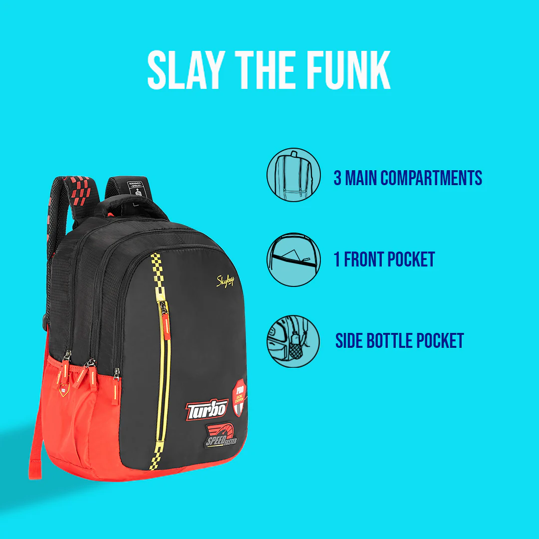 Skybags Cruze  College Laptop Backpack Black - Image 5