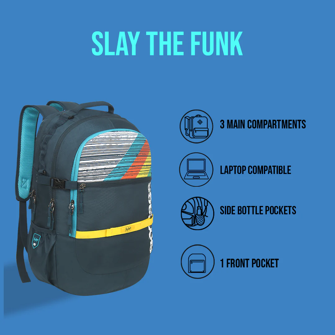 Skybags Cruze XL  College Laptop Backpack Pond - Image 6