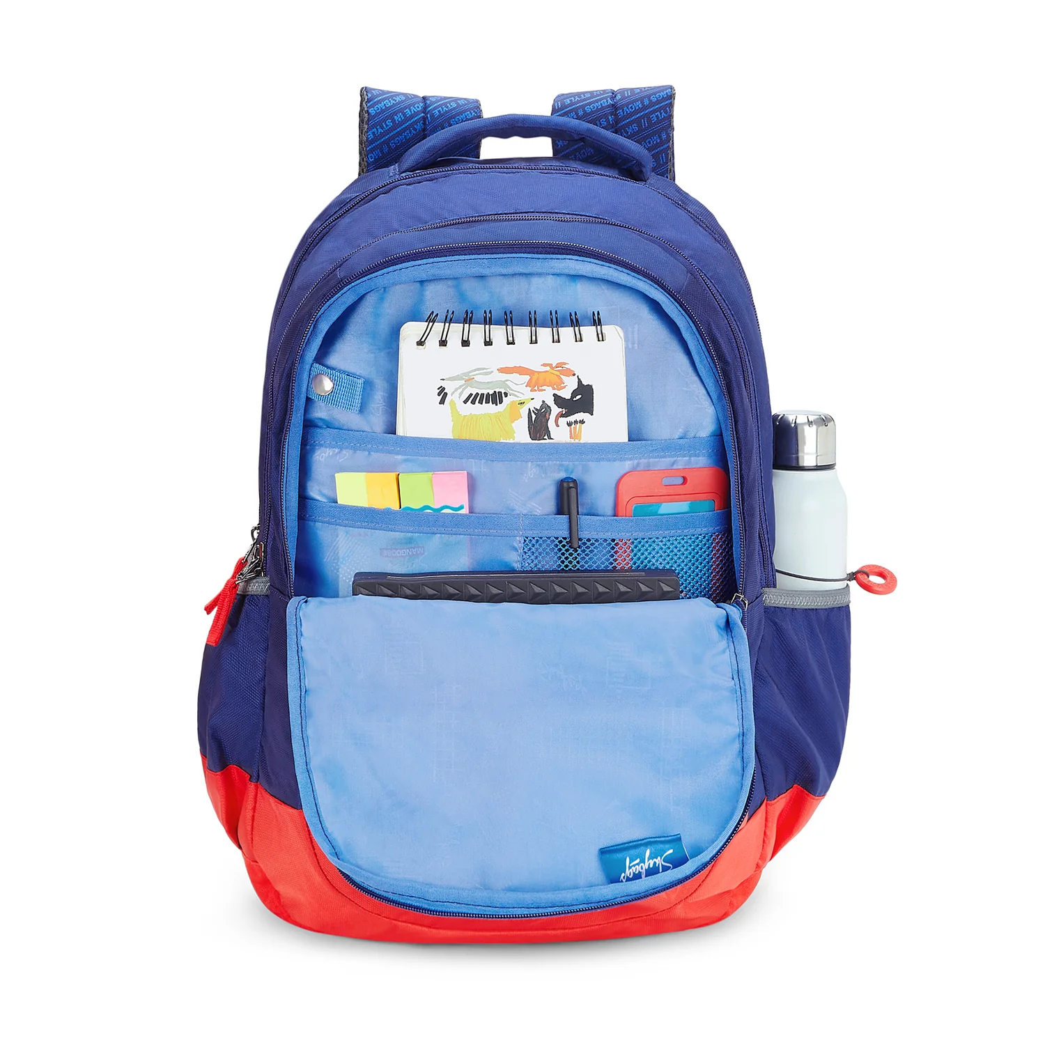 SKYBAGS DRIP NXT  01 BP WITH PENCIL POCKET BLUE - Image 4