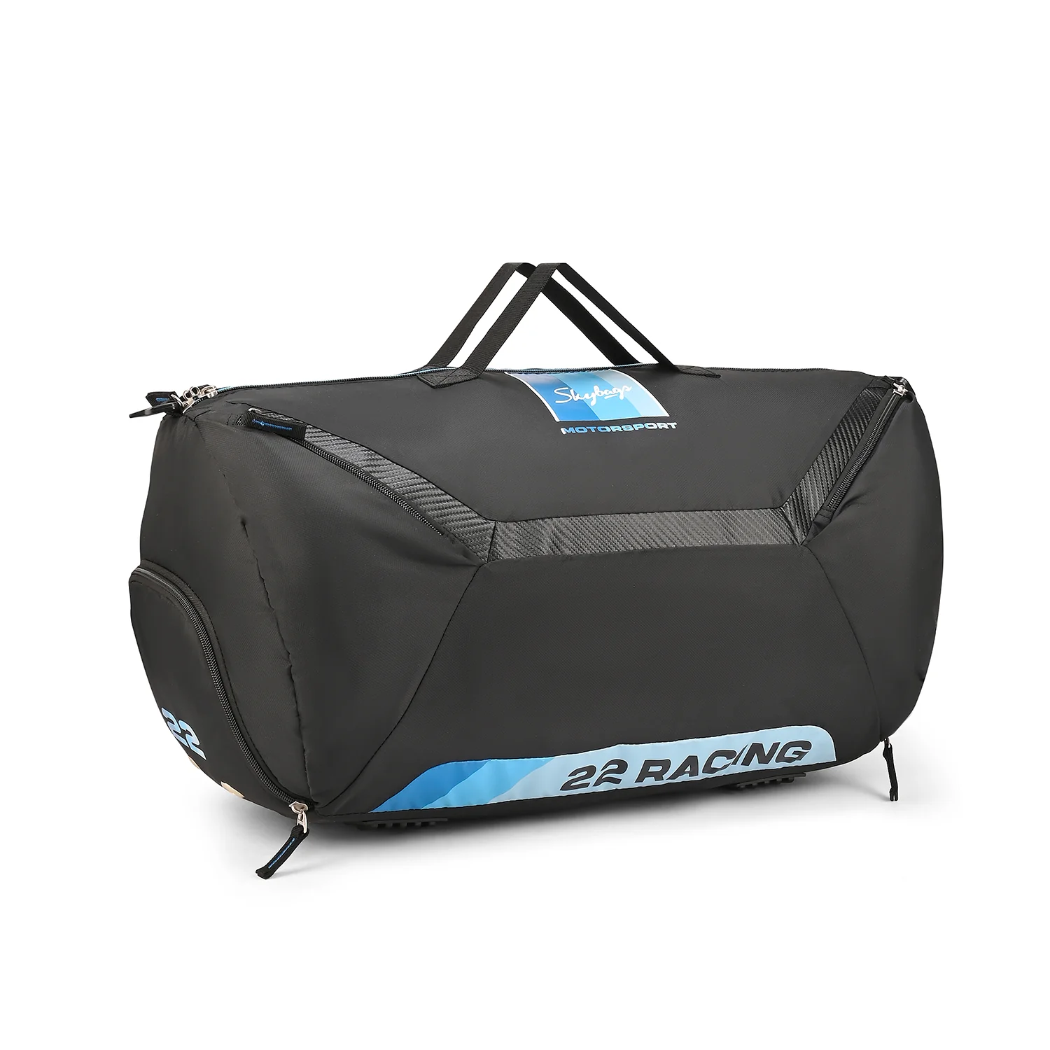 SKYBAGS ENDEAVR GYM DUFFLE BAG BLACK AND BLUE - Image 3